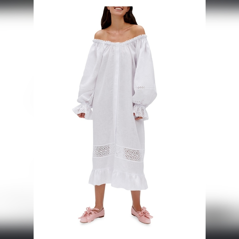 NWT Sleeper paloma linen dress